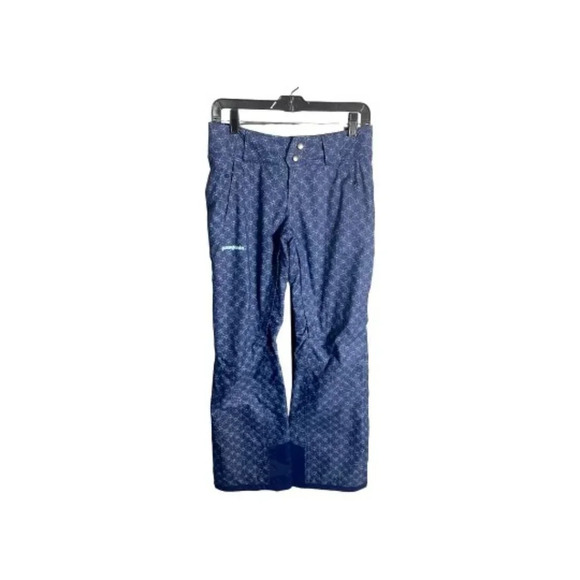 Patagonia Navy blue  Aqua‎ Star Ladies Ski Pants - Picture 1 of 4